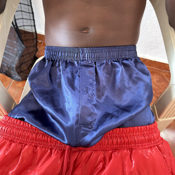 Dichet720 saggin in shiny shorts