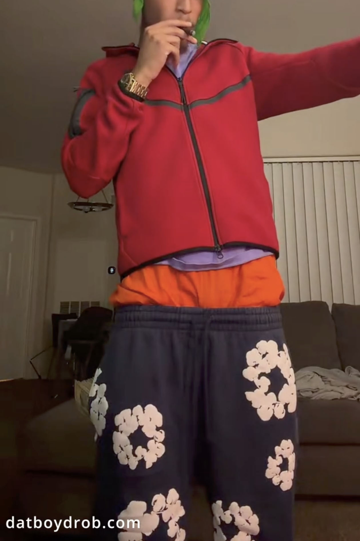 Orange print